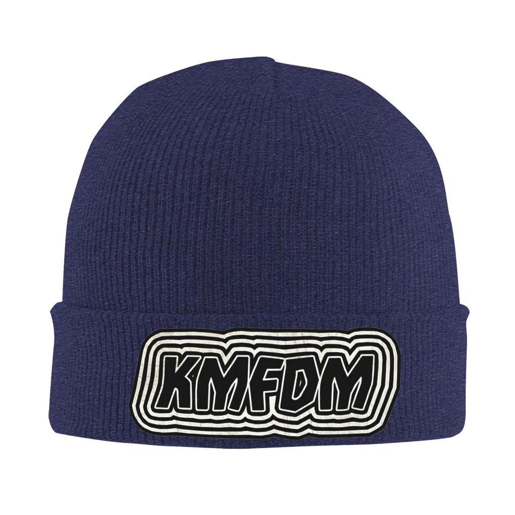 KMFDM rock band  Knitted Hat Women's Unisex's Beanies Autumn Winter Hats Acrylic  Warm Melon Cap