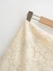 Elegant Summer Retro Jacquard Lace High-Waist Skirt for Women