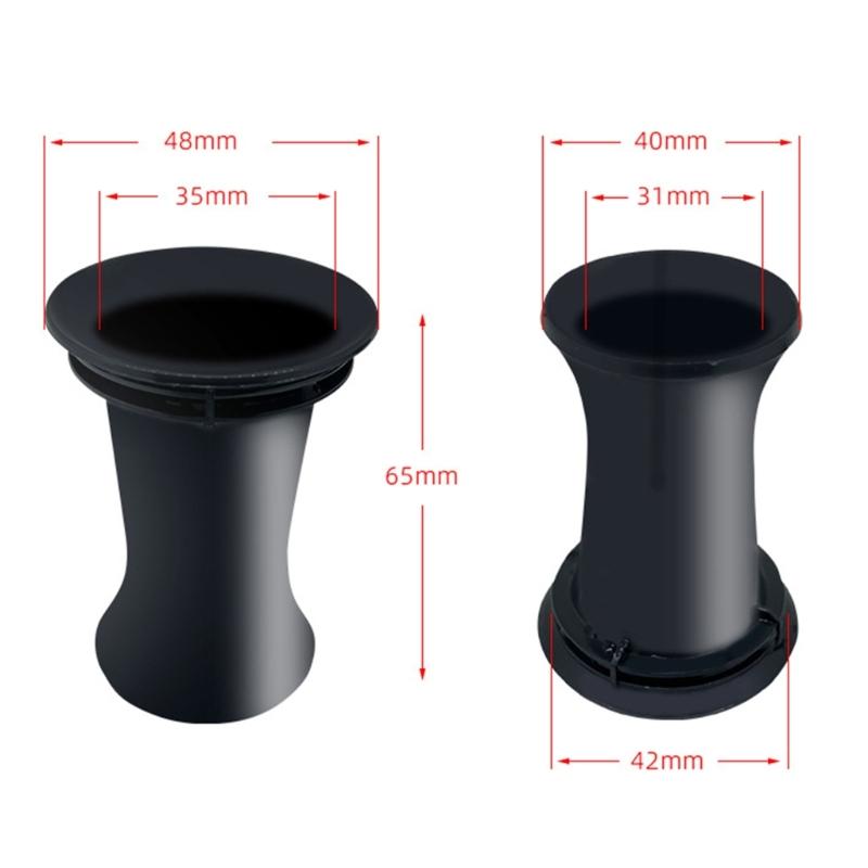 2PCS Speaker Port Tube Bass Vent Ventilation Connectors Quality Plastic Bass Tube for DIY Speaker Project Upgrades