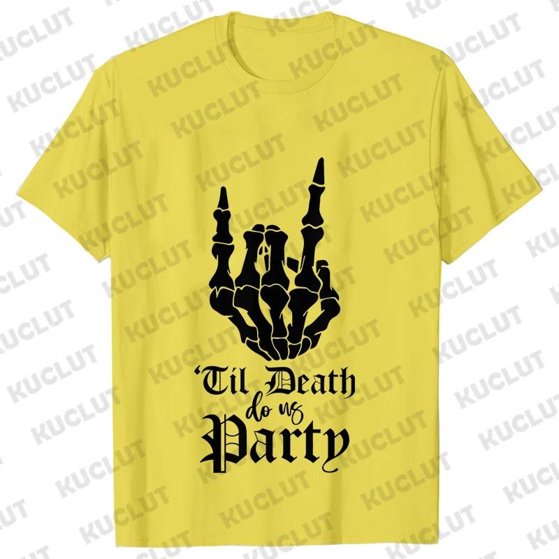 Punk Rock Bachelorette Party Blouse Team Bride or Die T-shirt Bridal Shower Wedding EVJF Tees Single Farewell Skull Graphic Tops