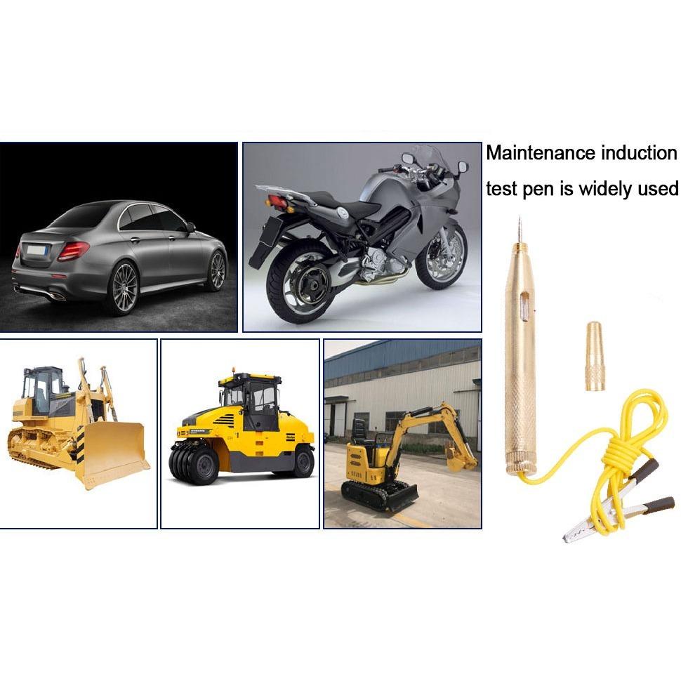 Current Voltage Current Tester with Alligator Clip Lamp Voltage, Car Light Tester Lamp 6V 12V 24V Lamp with Crocodile Clip for Cars Motorcycles