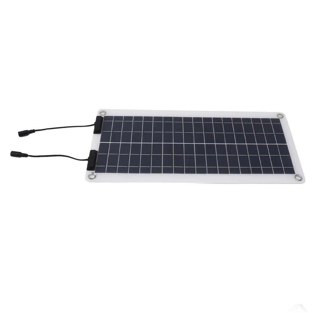 30W Monocrystalline Solar Battery   Solar Panel Kit with OBD   Red Black Battery Clips for Car Boat RV Trailer