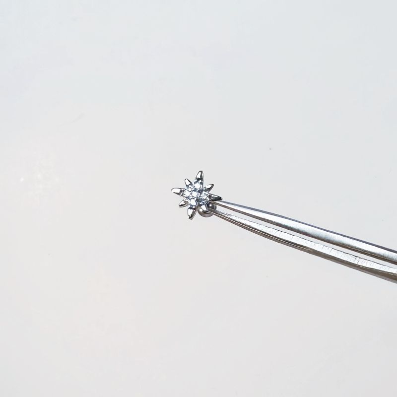 

Двадцать два Динму Астеризм Кисточка Клипсы для ушей Элегантные серьги-звезды Серьги-пусеты в форме сердца с крестом Синие 2# eight Awn star small ear studs