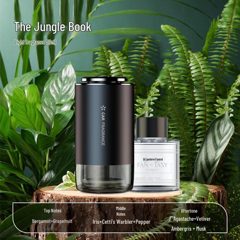 Starry Sky Smart Aroma Diffuser: Dual-Use Misting Perfume with Floral Scent & Atmosphere Light for Car and Home