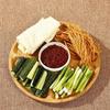 Bamboo Appetizer Party Platter Divided Serving Tray With 5 Compartments Dessert Fruit Veggie Food Serve Plate Tray For Party