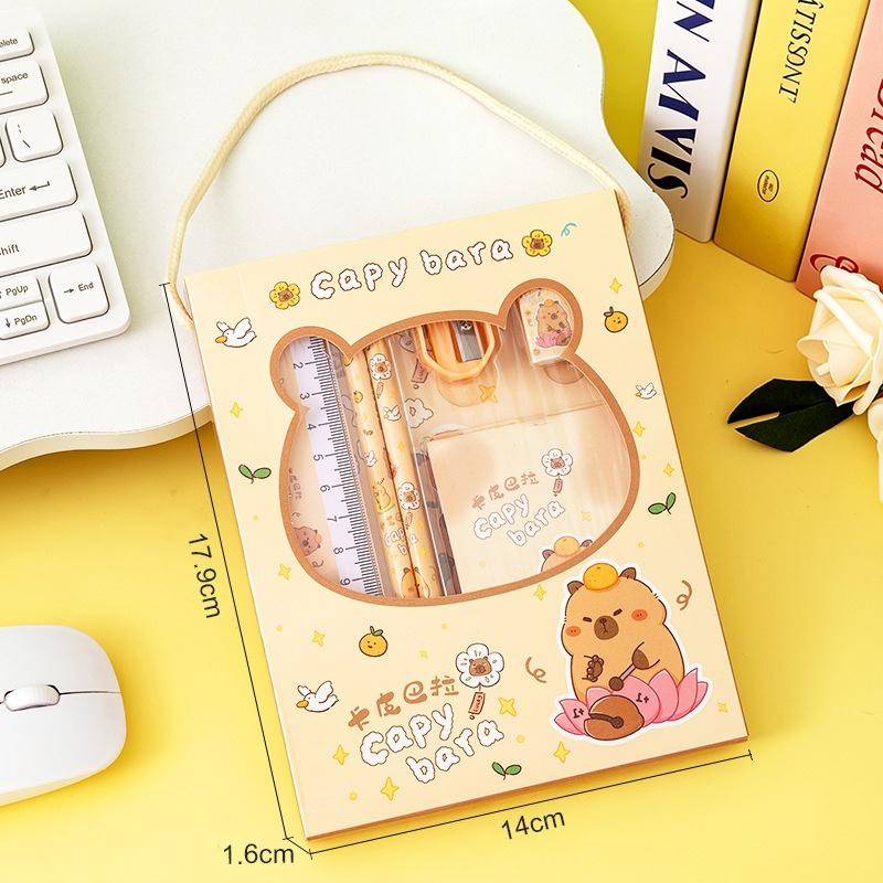 11Pcs Cartoon Stationery Set With Pencils Ruler Eraser Sharpener Perfect For Kids Back To School Gifts Daily Classroom Use
