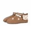 UGG CLASSIC ULTRA MINI Sheepskin Snow Boots Women's Brown 1116109-CHE(Team186-)