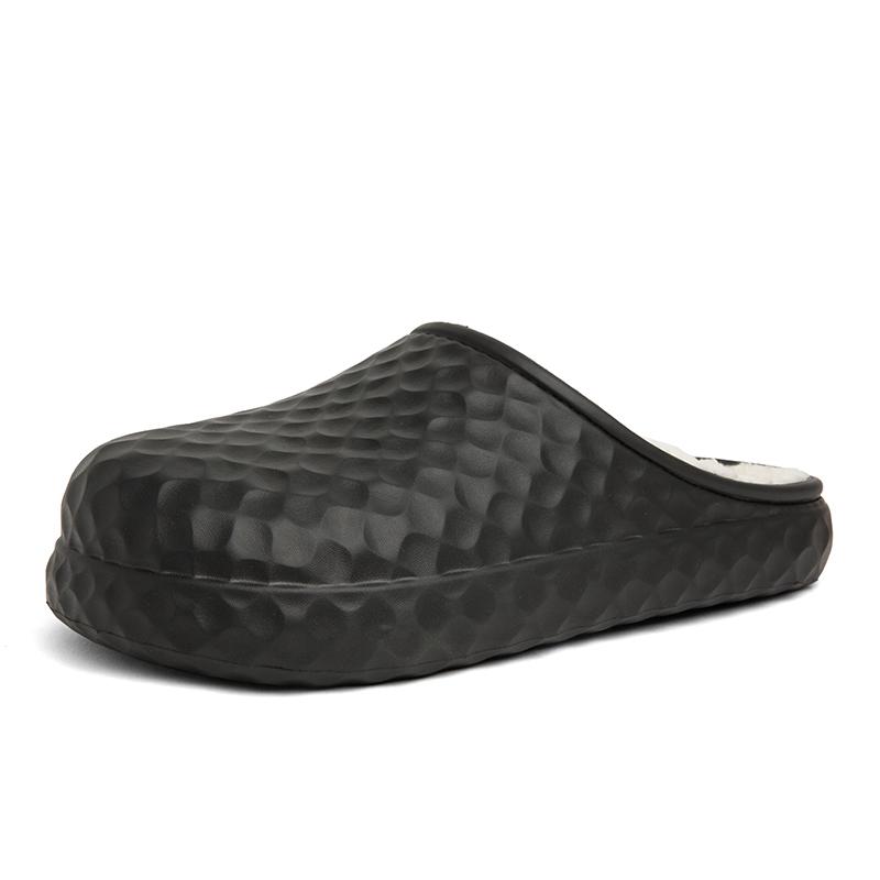 Men Warm Winter Cotton Shoes Women Warm Fur Home Slippers EVA Non-Slip Plush Slippers Indoor Couple Thick Sole Footwear Slides