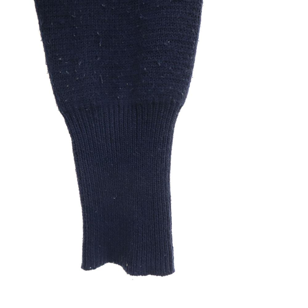 TAION Knit Switching Down Jacket M Navy Women Used