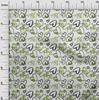 oneOone Cotton Flex Green Fabric Valentine Heart Diy Clothing Quilting Fabric Print Fabric By Yard 40 Inch
