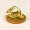 Solid Brass Sundial Compass Maritime Navigation Instrument
