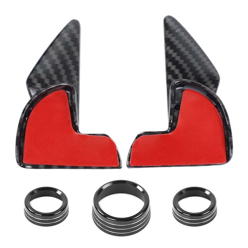 Paddle Shifter Air Conditioning Audio Switch Decoration Protective Cover For Dodge Charger For Challenger 2015 Up  Interior Accessories