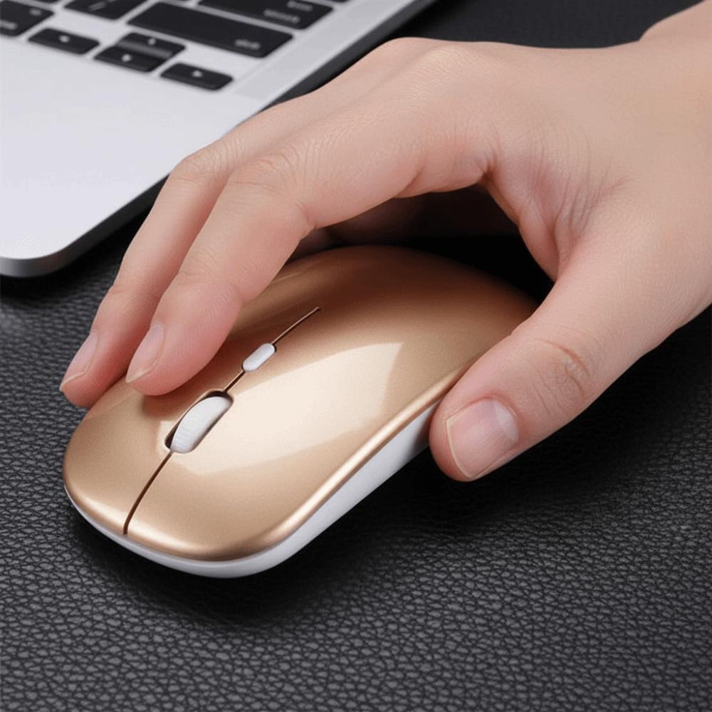 Mute Function Wireless Mouse Silent Design Computer Mouse Type-C Charging Optical Mouse Office Use