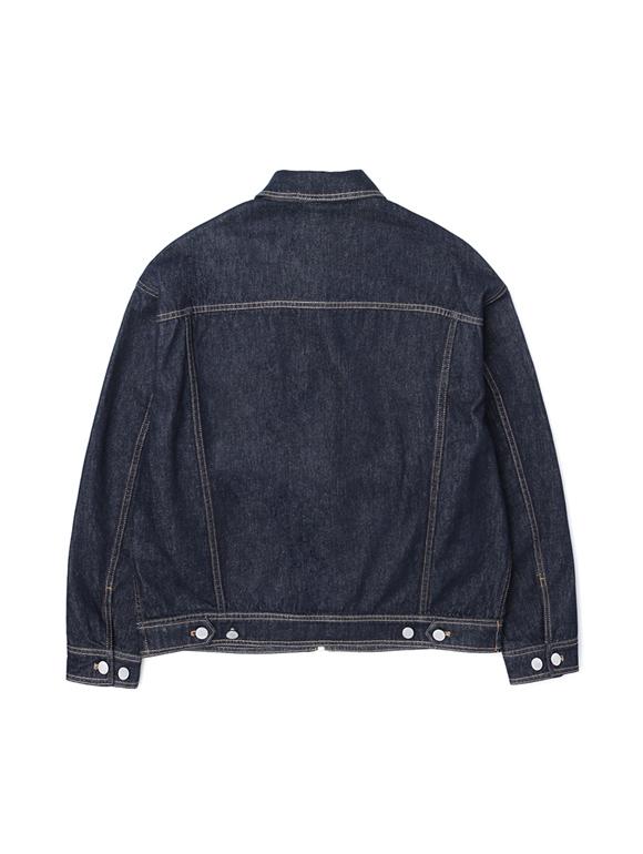 Ucla Unisex Denim Zip-Up Two-Pocket Trucker Jacket [Dp-Indigo](Ua3Dj87_08)