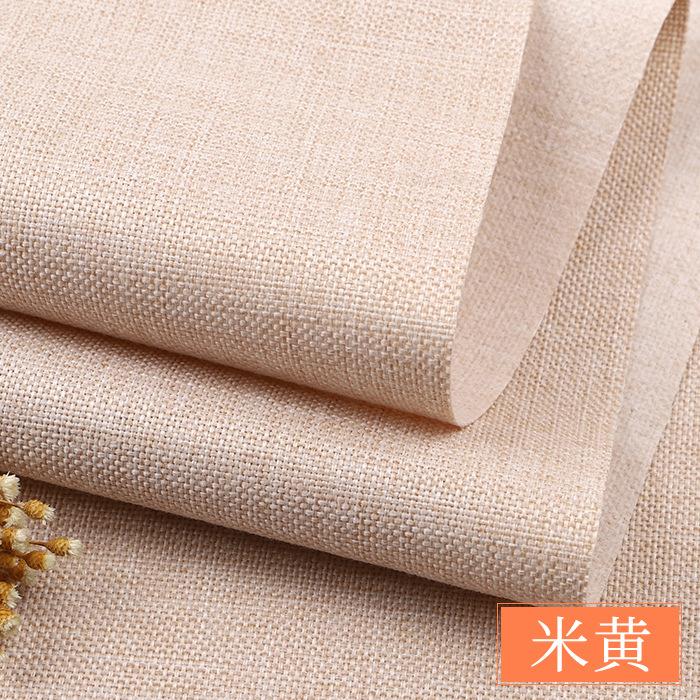 Dustproof Cloth Canvas Sofa Background Cloth Linen Cloth Fabric 100cm*150cm Cotton Linen Thickened Solid Color Fabric