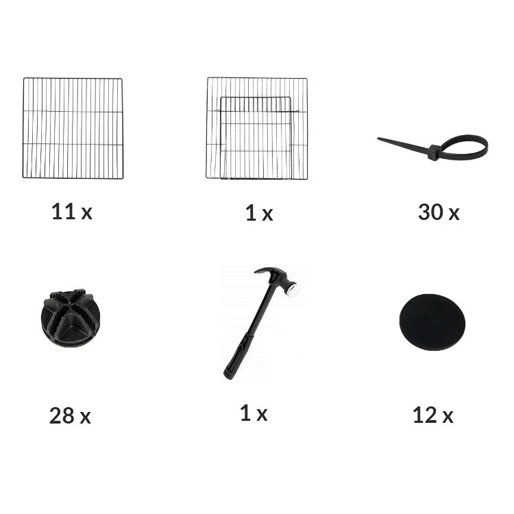 Auslaufkäfig Metallgehege für Kaninchen Kleintiere Faltbar