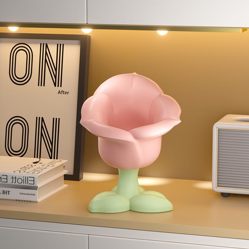 Tulip & Calla Lily Resin Flower Storage Ornament for Home Decor