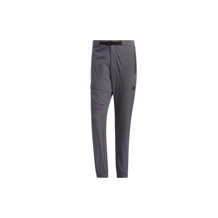 adidas Belt Jg Pant Outdoor Casual Bundle Feet Sports Pants Gray Men s GN7357 S