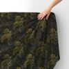 Royal Velvet Fabric Polyester For Sewing - Golden Dragon Motif