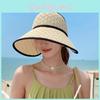 Summer Outing Sun Protection Hat With Large Brim And Bow For Women