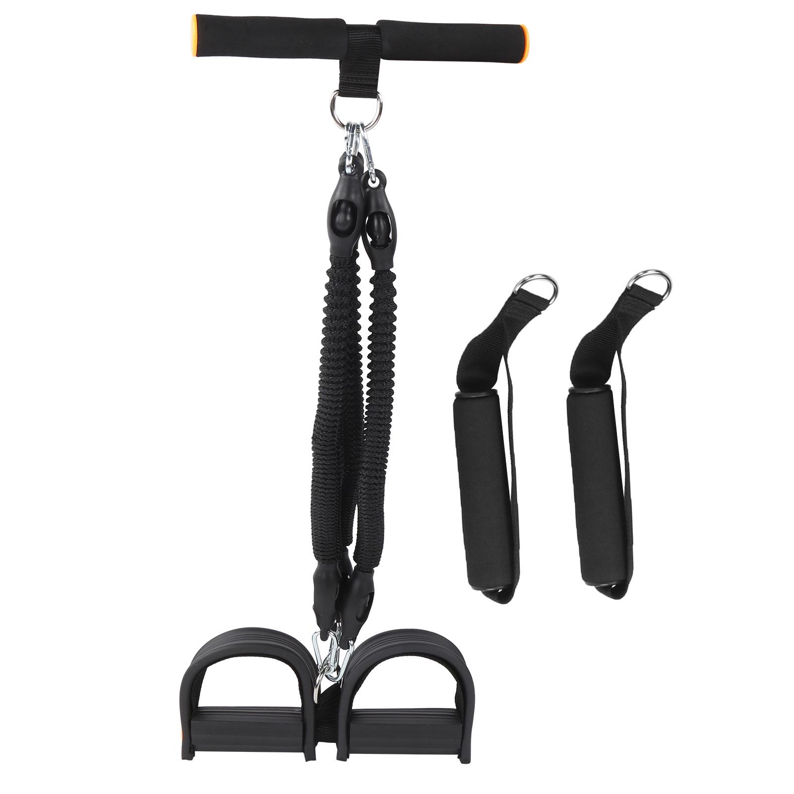 

Многофункциональный фитнес-педальный эспандер для ног, эластичный шнур для подтягивания, тренажер для пресса для приседаний