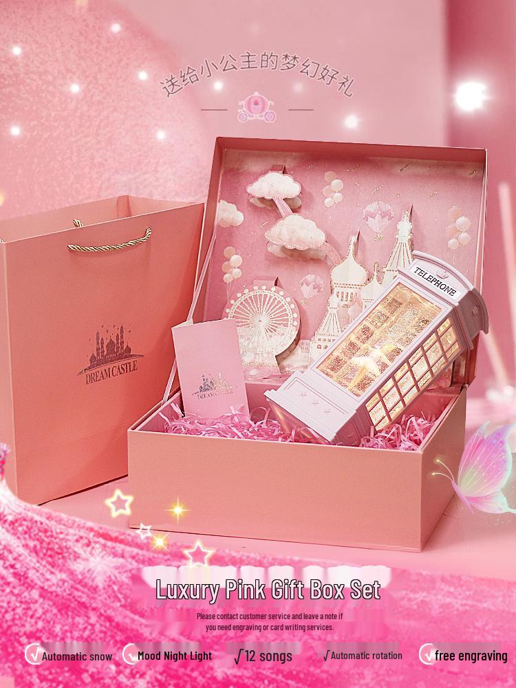 Rotating Crystal Ball Music Box - Ballet Princess Gift for Little Girls' Birthdays