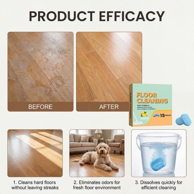 Cleaning Portion Floor Cleaning Product for Bedroom, Kitchen and Living Area Washing In Routine Household Use Daily