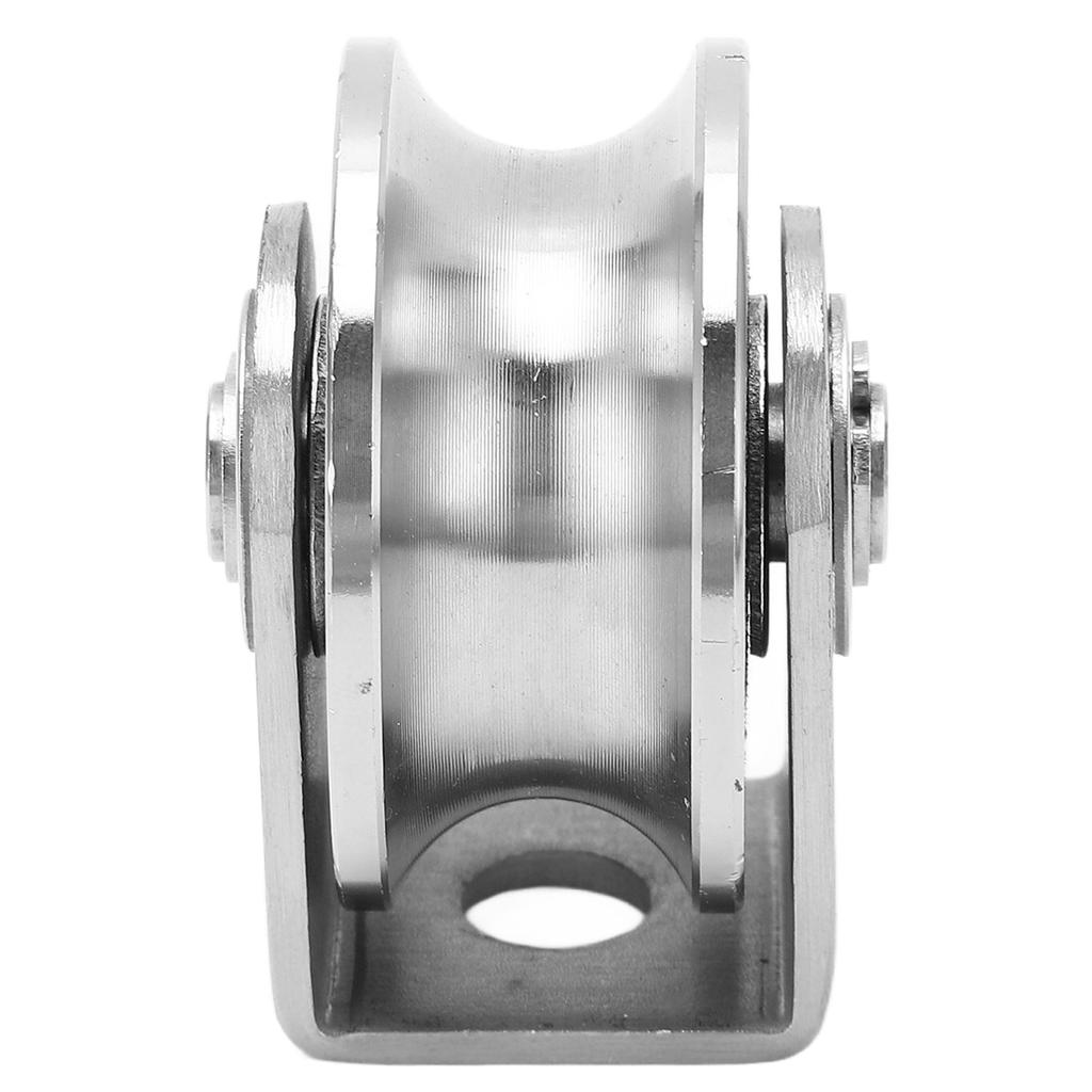 Kladka s drážkou typu U z nerezové oceli pro posuvnou bránu, průmyslový vozík, průměr 48 mm