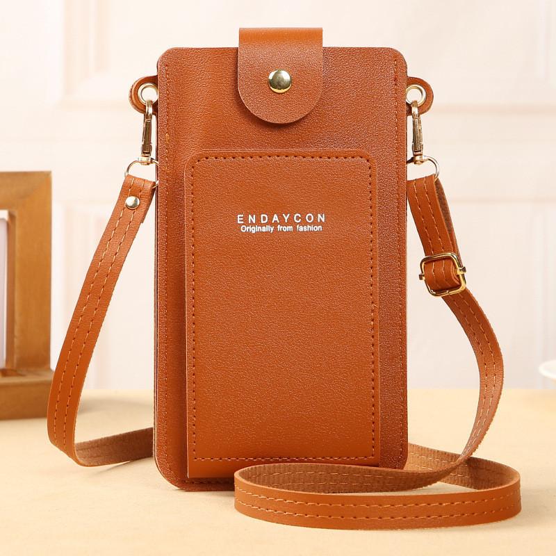 Stylish And Simple Single-shoulder Small Bag For Women Pu Leather Zipper Closure Card Slot Wholesale
