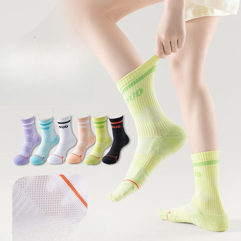 Women's New Towel Bottom Marathon Basketball Fitness Running In The Tube Cotton Socks