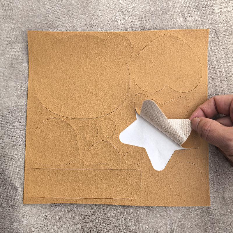 Selbstklebender Bär Kunstleder Reparaturflicken für Sofa- oder Zigarettenbrand-Schäden