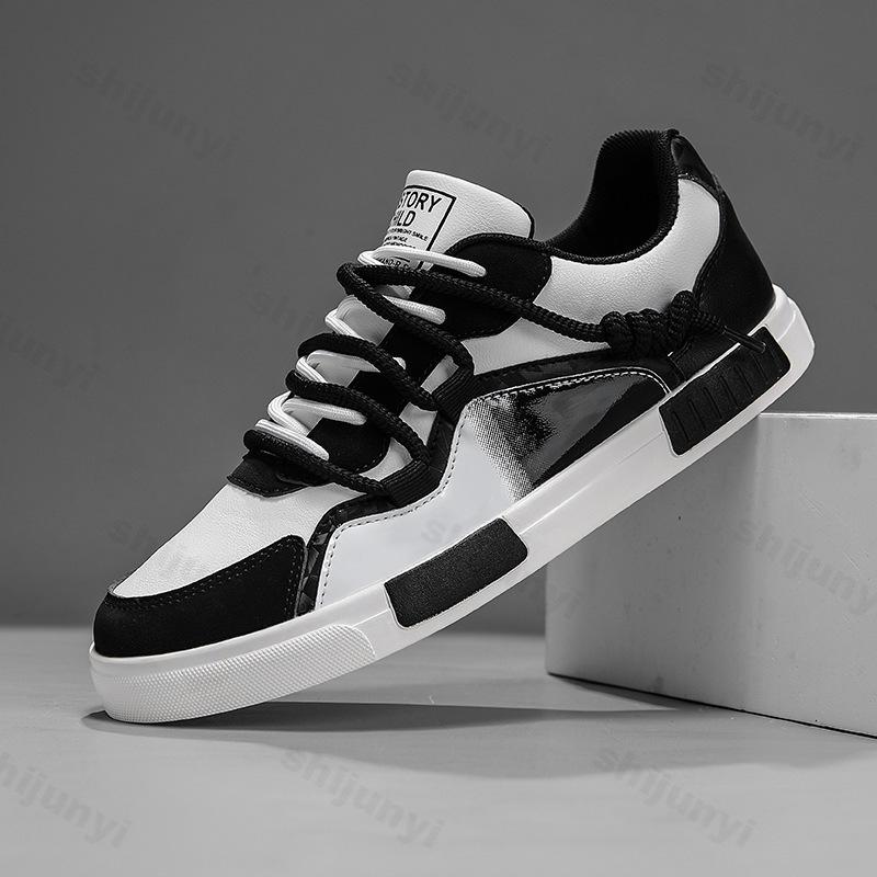 Large Size Men's Board Shoes Spring Autumn New Trend Vintage Comfort Casual Shoes Outdoor Non Slip Lace Up Height Increase Flats
