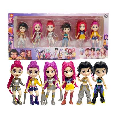 KPop Devil Hunter Anime Doll Box Set Vinyl Toy Rumi Mira Zoi Character Vinyl Mask Set Clear Box Ornament Toy Birthday Toys Gift