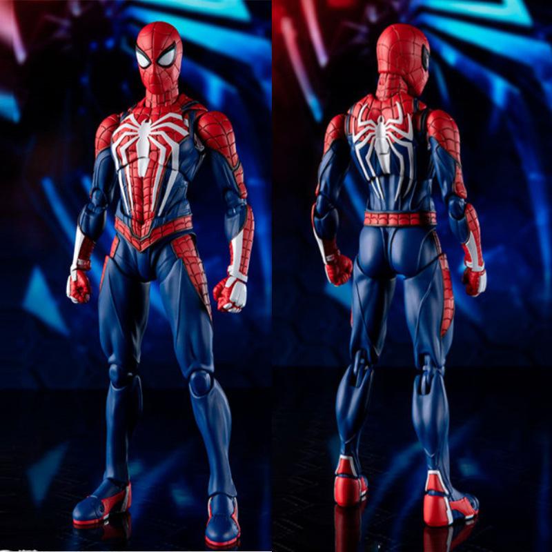 PS4 Spiderman Figure Avengers Spider Man Action Figures Upgrade Suit PS4 Game Edition Doll  Toys For Boys Gift