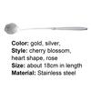 Yousheng Spoon Long Handle Fine Texture Stainless Steel Mixing Coffee Spoon for Home