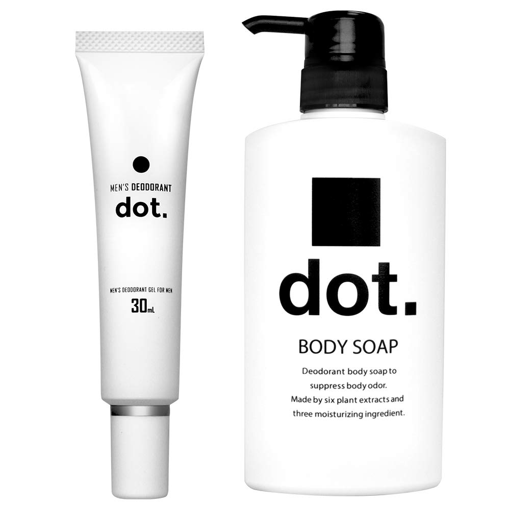 Body Soap Deodorant Gel 450ml 30ml Body Odor Prevention Set dot. Men's