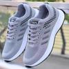 Chaussures de sport décontractées pour hommes, baskets respirantes en maille noire, chaussures de course, de marche et de tennis