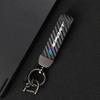 LDNG8 Carbon Fiber Pattern Car Keychain Creative Anti-Lost Key Sport for E46 E90 E60 F30 F10 X2 X3 X5 X4 X6 X7 G30 G20 G32 G11 G12