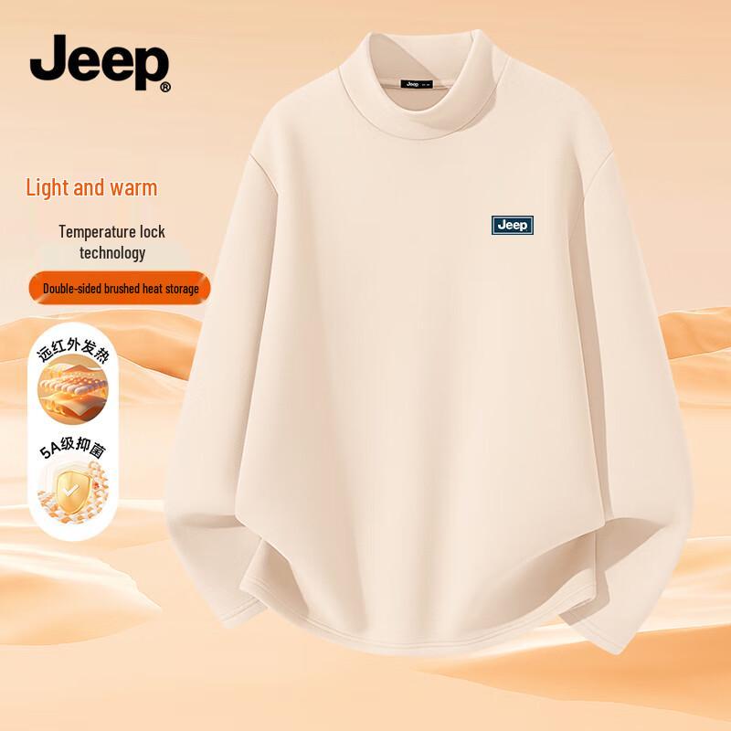JEEP Men s Thermal Mock Neck Long Sleeve T-Shirt 4XL