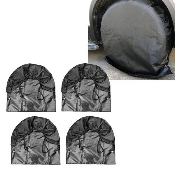 Set of 4 UV-Resistant Waterproof Tire Covers for 27-29 Inch RV Truck Tires