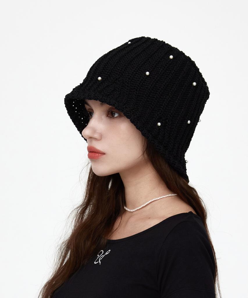 ULUK Pearl Summer Drop Bucket Hat_Black
