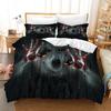 Halloween King Queen Duvet Cover Horror Blood Hand Bedding Set For Teens Scary Red Blood Stains 2/3pcs Polyester Quilt Cover