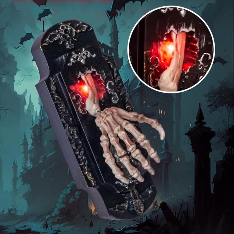 Motion Activated Halloween Doorbell with Mist Spray Enhance Safety and Fun for Home