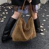 Casual large-capacity leopard print bag women's 2025 new commuter versatile shoulder bag slack tote bag bucket bag
