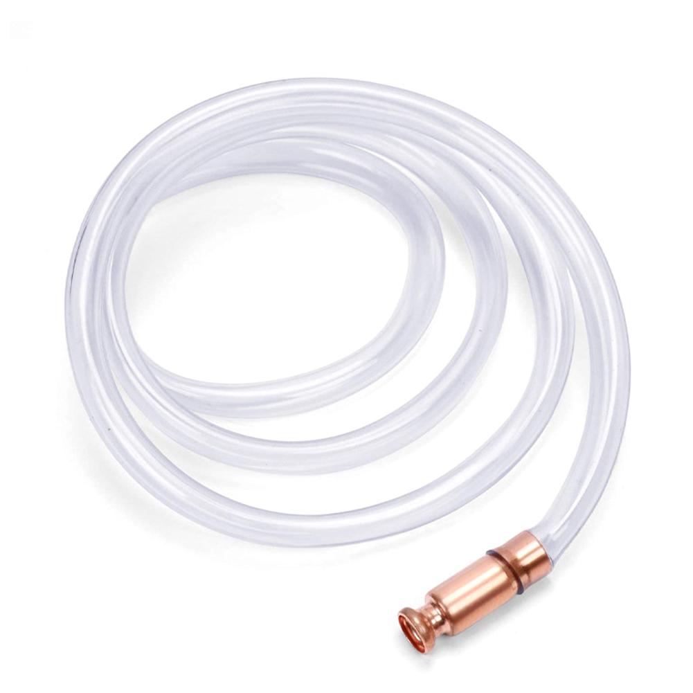 Sifón de cobre rojo, bomba de sifón de gasolina, agitador de agua y combustible, manguera autocebante de seguridad, conector flexible para sifón.