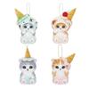 Japanese Plush Adorable Shark Cat Ice Cream Cone Keychain Soft And Colorful Decor Girls For