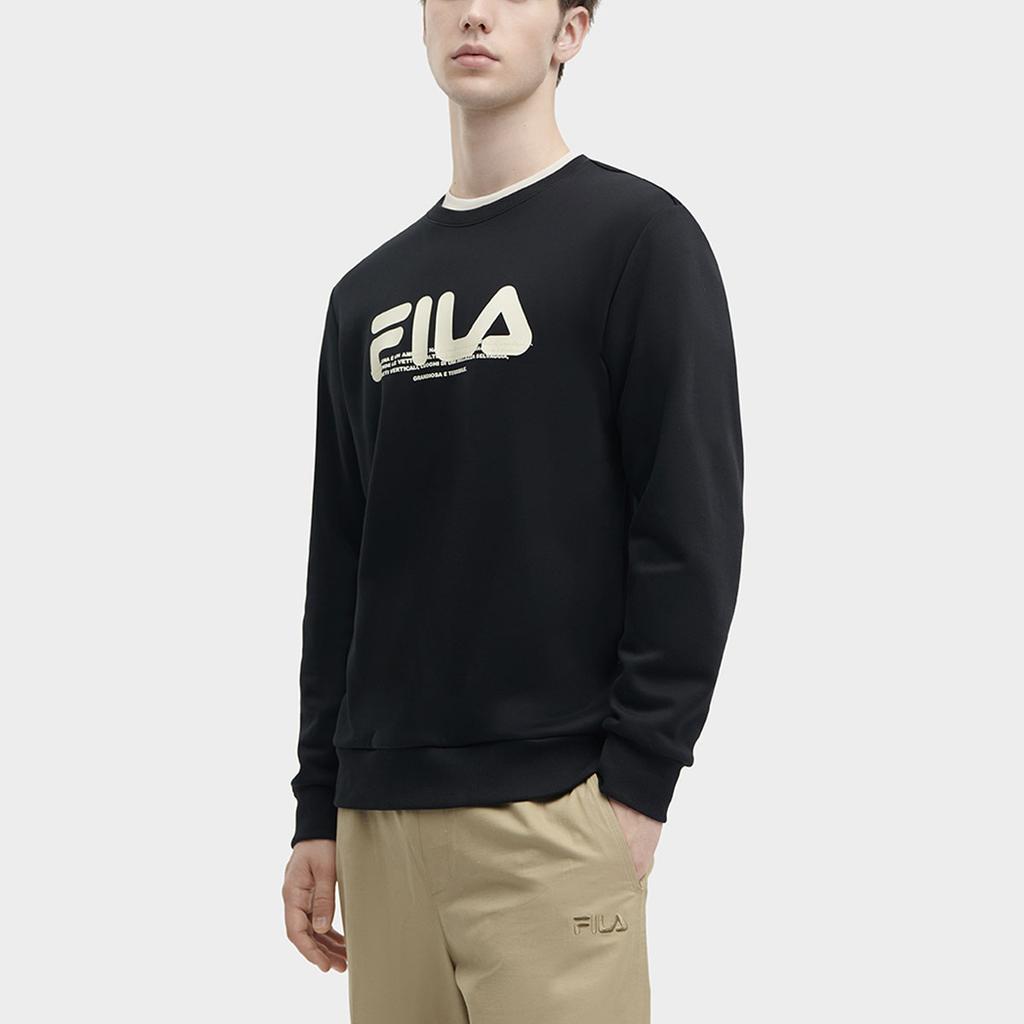 New FILA Sweatshirt Men's Jet Black F11M349213F-BK