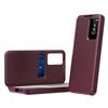 For Samsung Galaxy A55 5G Case with Card Holder Smart View Window Leather Phone Cover
