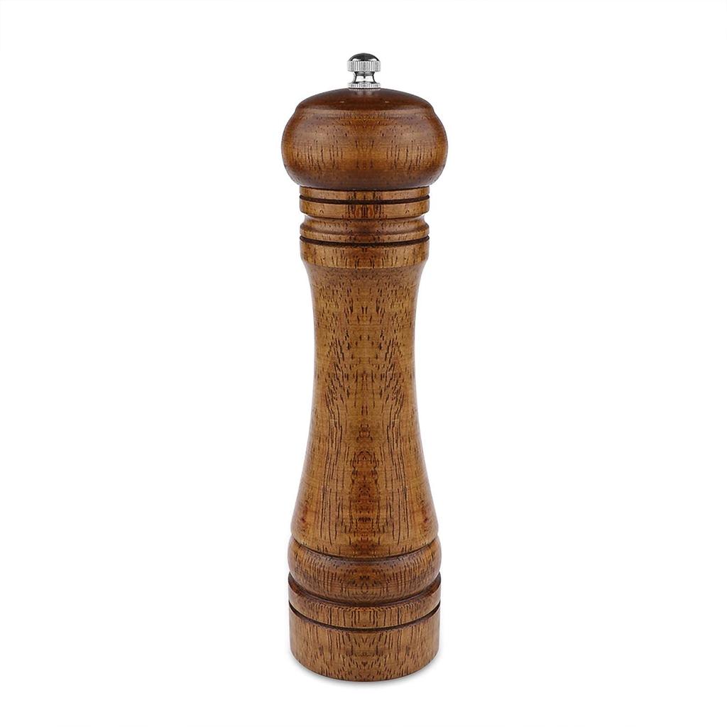 1PC Wooden Pepper Grinder Mill 6 Inch Black Salt and Pepper Shaker Wooden Salt Grinder Pepper Mill Shakers Refillable
