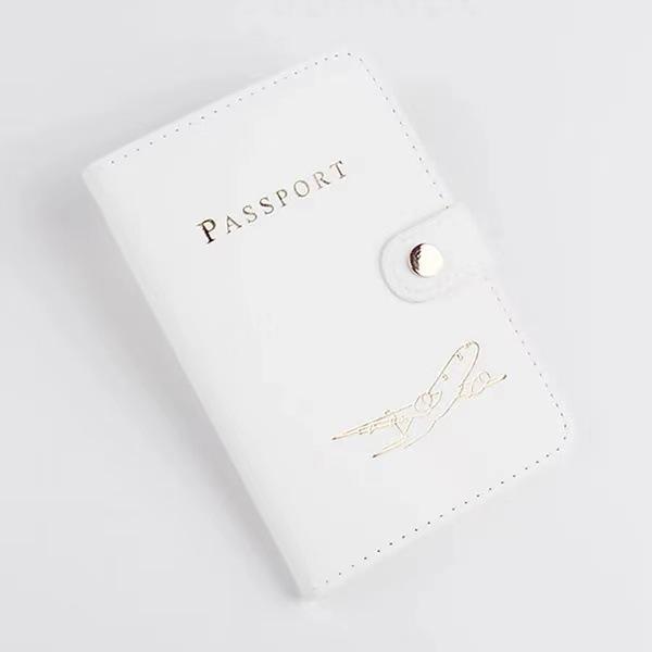 Cross-Border RFID Leather Passport Holder: Multifunctional, Portable, Anti-Theft, Anti-Scratch Card Slot Case.